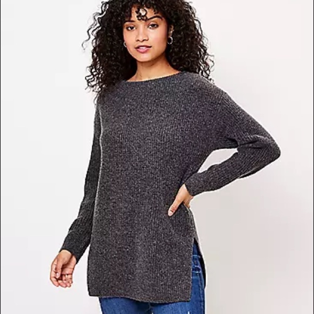 Large Purple Knit Sweater by LOFT